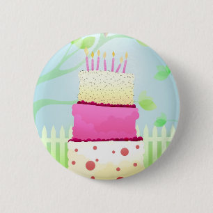 Birthday cake pins