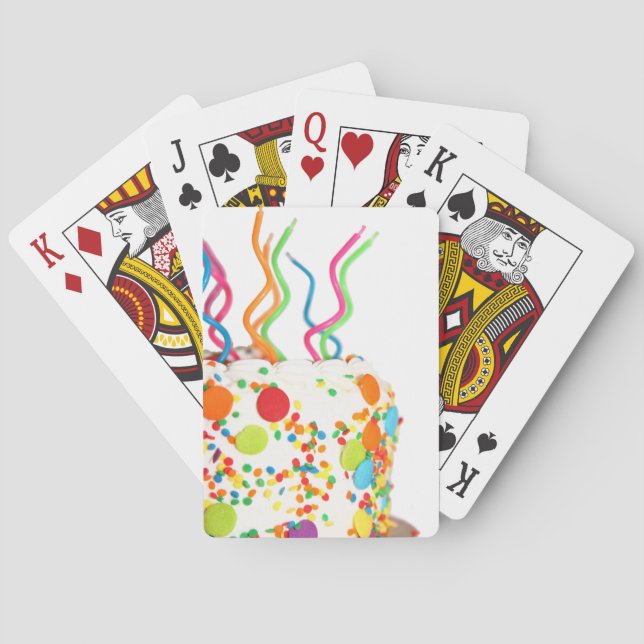 Birthday Cake Playing Cards (Back)