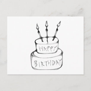 Birthday Cake Postcard