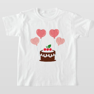 Birthday Cake Printed Kid's T-Shirt