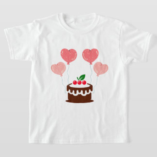 Birthday Cake Printed Kid's T-Shirt