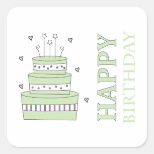 Birthday Cake Sticker