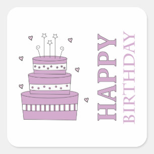 Birthday Cake Sticker
