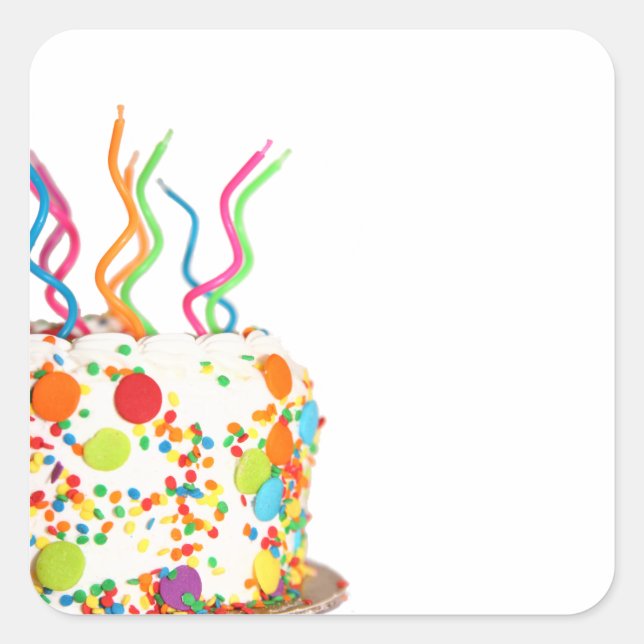 Birthday Cake Stickers (Front)