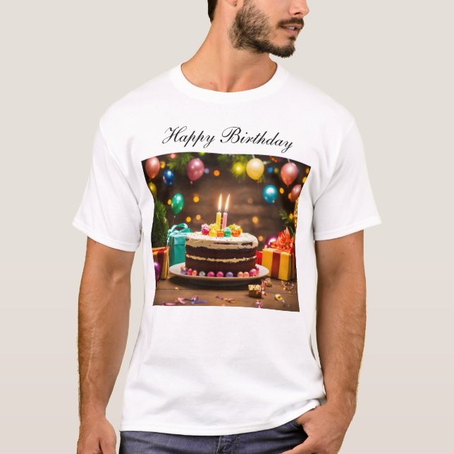 Birthday Cake T-Shirt (Front)