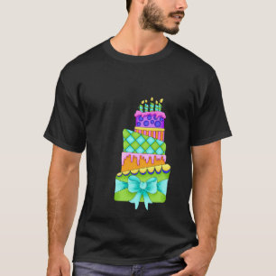 Birthday Cake T-Shirt - (Men Black - cake only)