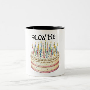 Birthday Cake Two-Tone Coffee Mug