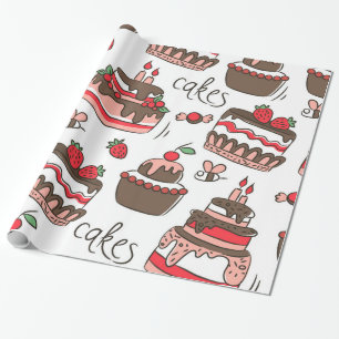 Birthday Cake Wrapping Paper