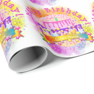 Birthday Cake Wrapping Paper - HAMbWG