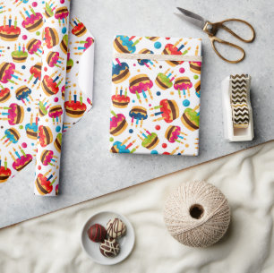 Birthday Cakes Wrapping Paper