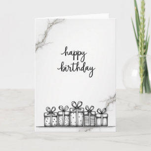 Birthday Calligraphy Card
