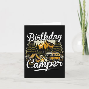 Birthday Camper Camping Card