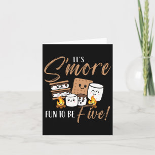 Birthday Campfire Marshmallow It's S'more Fun To B Card