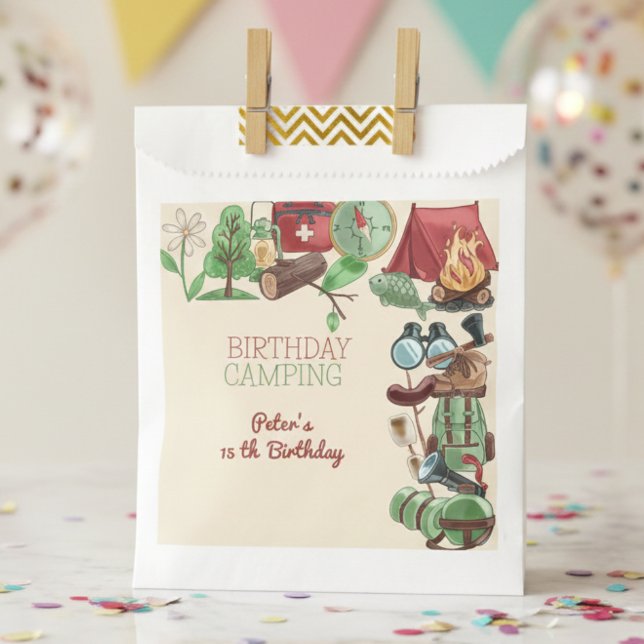 Birthday camping nature hiking for kids favour bags (Creator Uploaded)