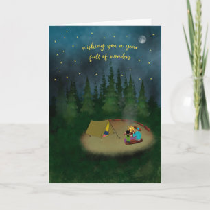 Birthday Camping Under the Stars Card