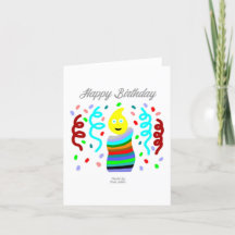 Birthday Candle Greetings Small Greeting Card