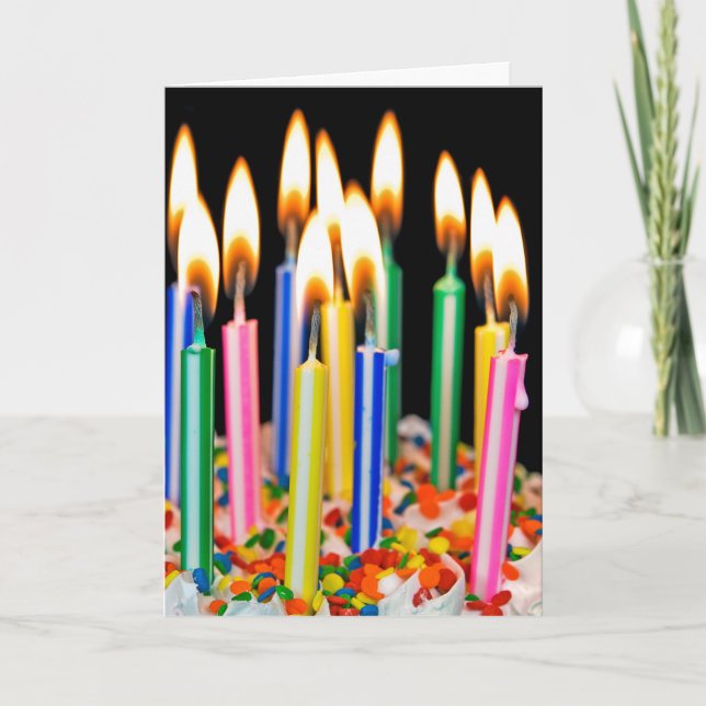 Birthday Candle Humour Card (Front)