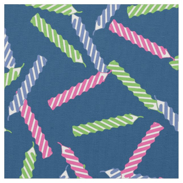 Birthday Candle Pattern Fabric (Close Up)