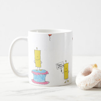 Birthday Candles and Balloons Coffee Mug