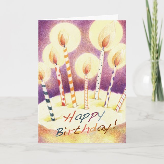 Birthday Candles Card (Front)