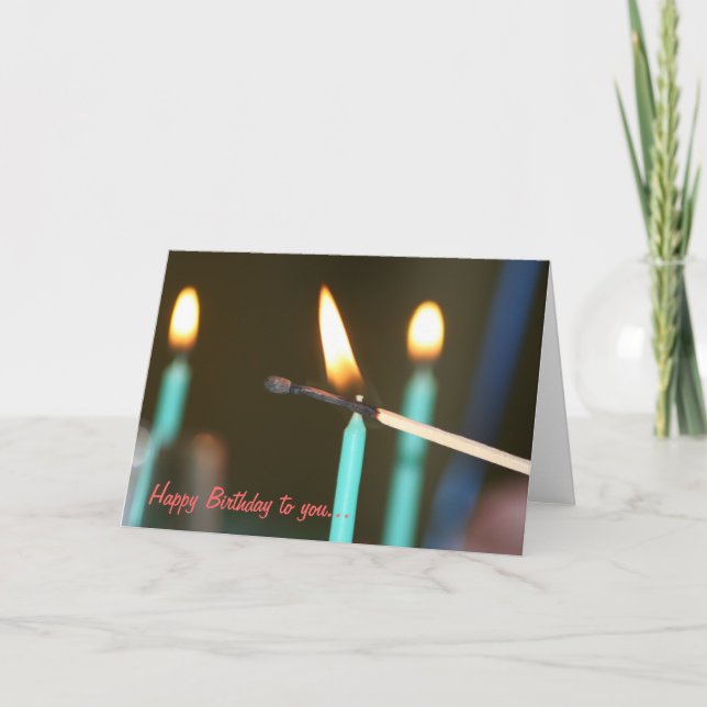 Birthday Candles Card (Front)