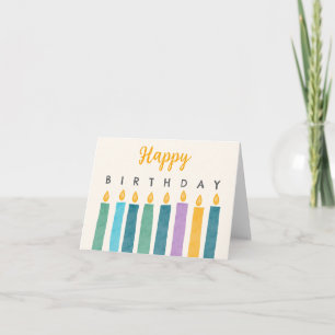 Birthday candles card