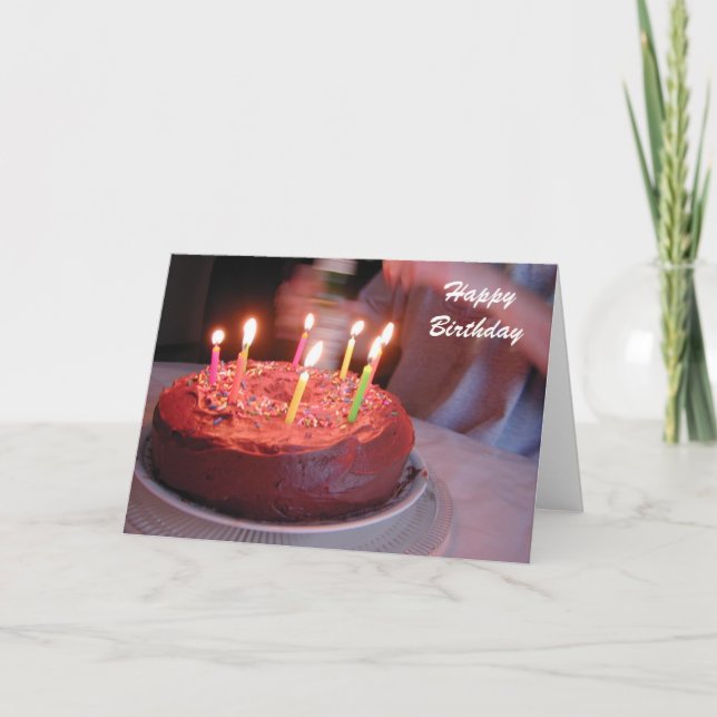birthday candles card (Front)
