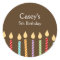 Birthday Candles Favour Stickers