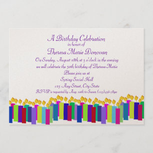 Birthday Candles Invitation