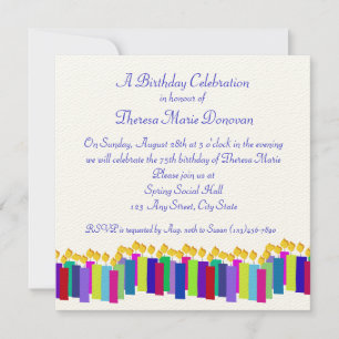 Birthday Candles Invitation