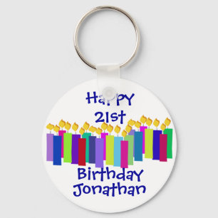Birthday Candles Key Ring