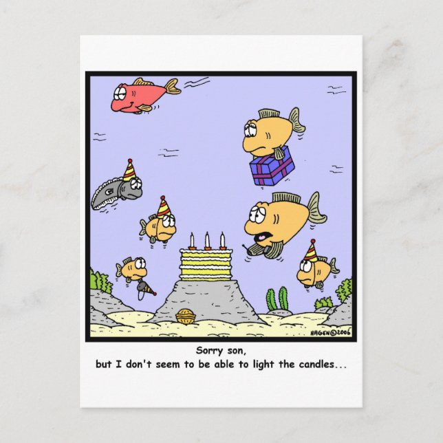 Birthday Candles Postcard (Front)