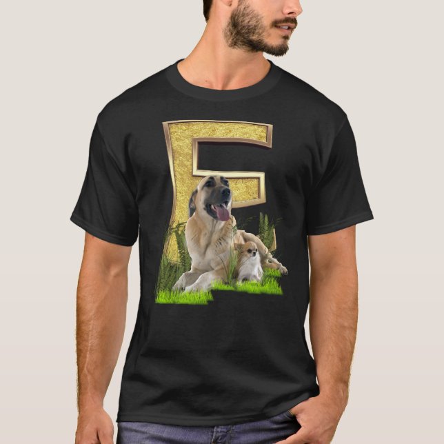 Birthday-Capital- letter-E Art T-Shirt (Front)