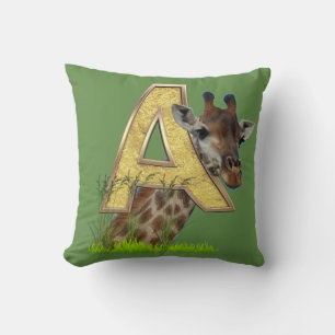 Birthday-Capital Monogram -letter A Cushion
