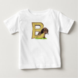 Birthday-Capital Monogram -letter B Baby T-Shirt