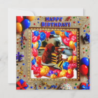 Birthday Capybara & Chihuahua Invitation - Kid's P