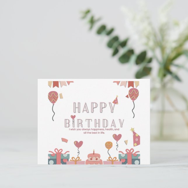 Birthday card (Standing Front)