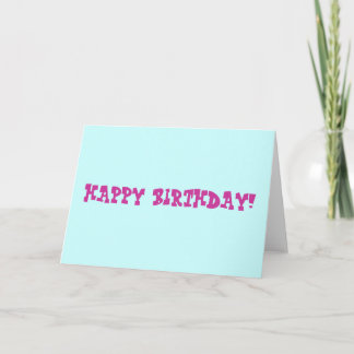 Birthday Card