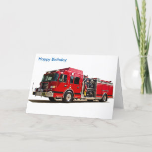Firefighter Birthday Cards | Zazzle UK