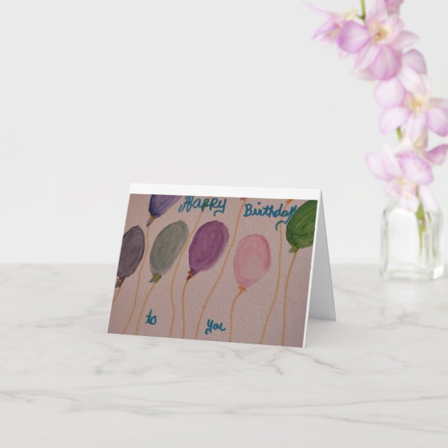 birthday card (Orchid)