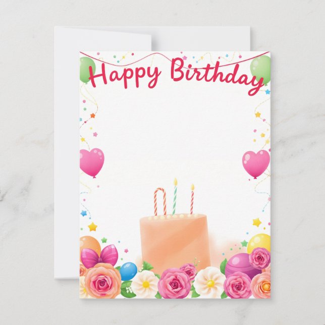 Birthday Card  (Front)