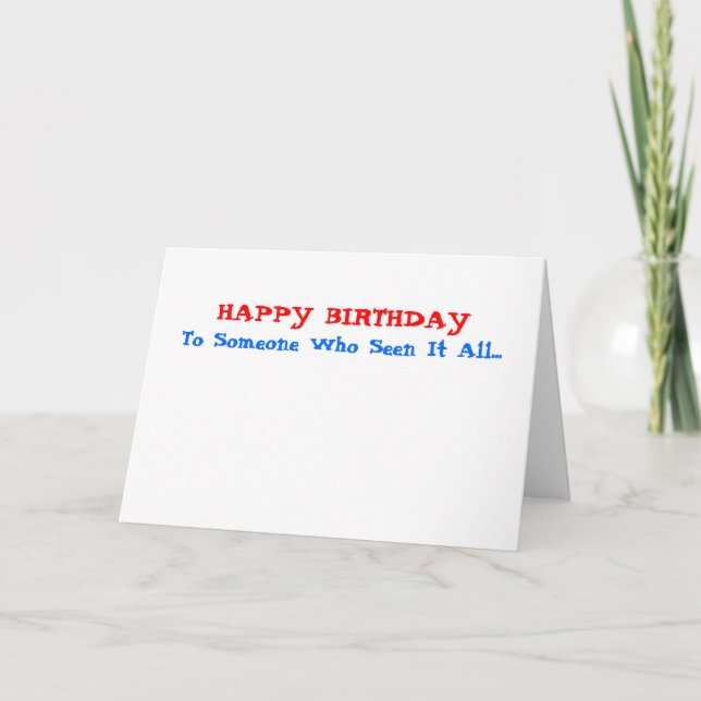 Birthday Card (Front)