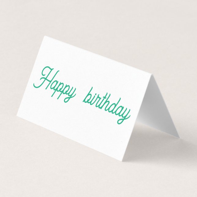 ''birthday card'' (Back)