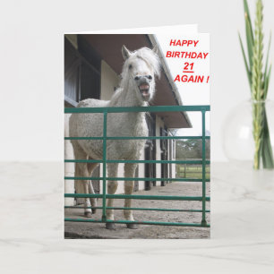 Birthday card 21 again