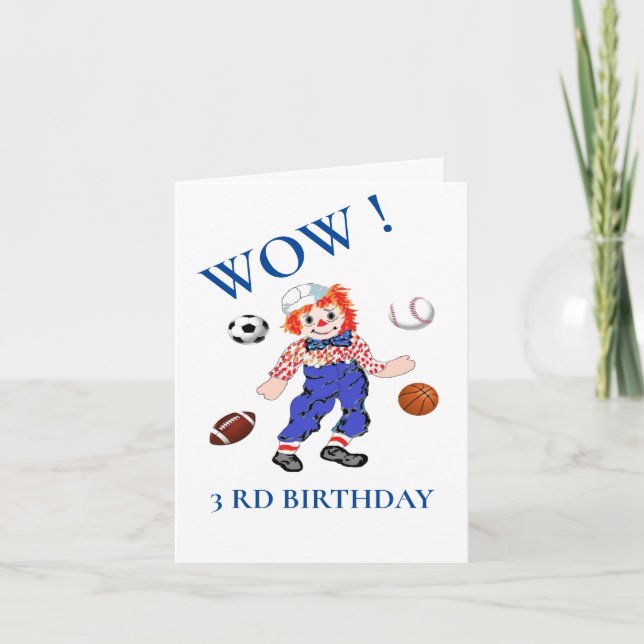 Birthday Card : 3 Rd Birthday (Front)