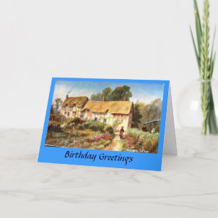 Birthday Card - Anne Hathaway's Cottage