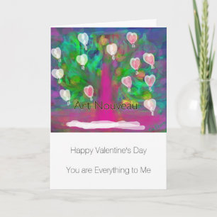 Birthday Card "Art Nouveau" Design