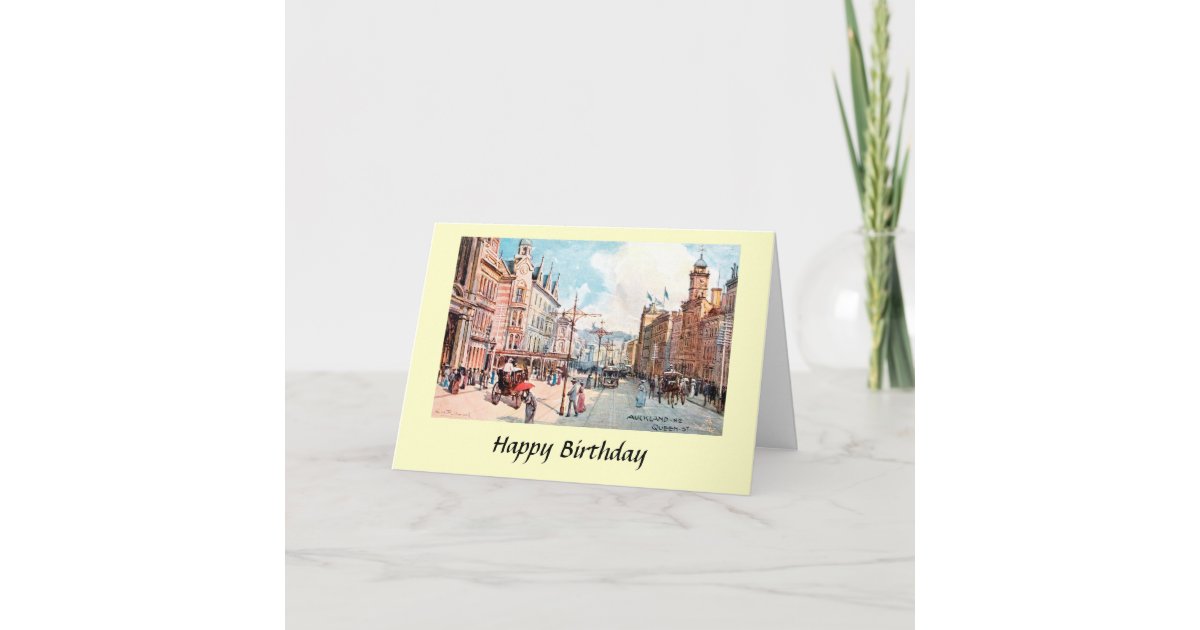 Birthday Card Auckland, New Zealand Zazzle.co.uk