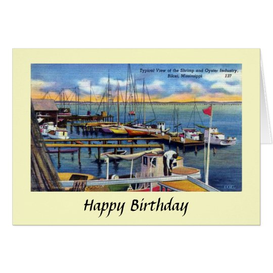 Birthday Card Biloxi, Mississippi Zazzle