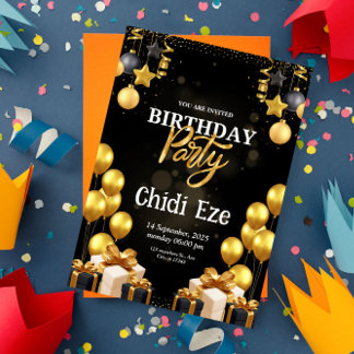 birthday card - birthday invitation card